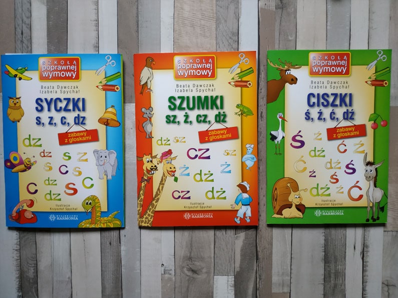 ćwiczeniówki syczki, szumki, ciszki