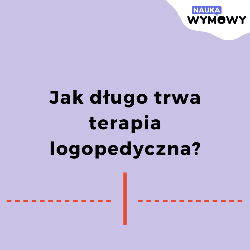 Infografika - Jak długo trwa terapia logopedyczna?