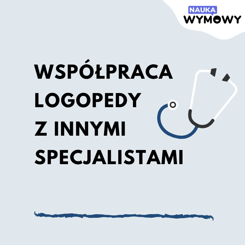 Infografika - Współpraca logopedy z innymi specjalistami